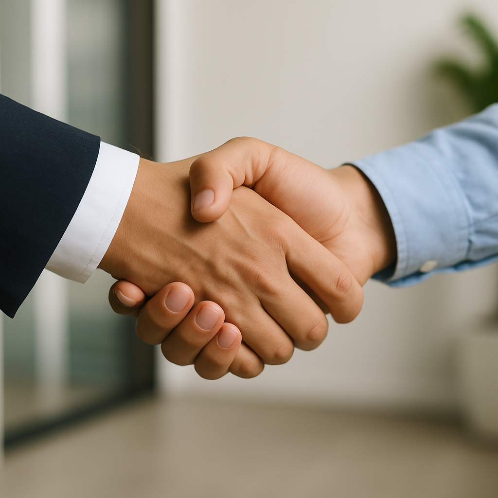Business handshake